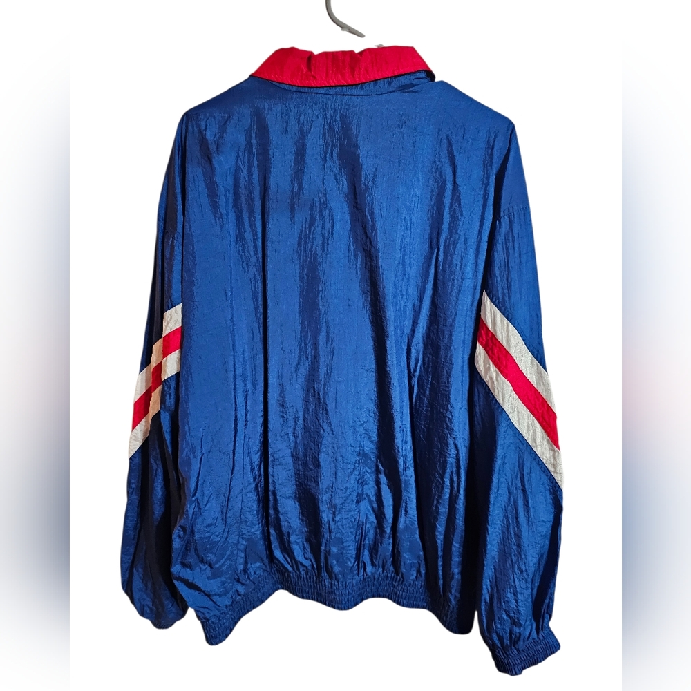 Sportclub Men L Blue Red Windbreaker Retro 90s Track Jacket Archive Outerwear - Picture 3 of 6